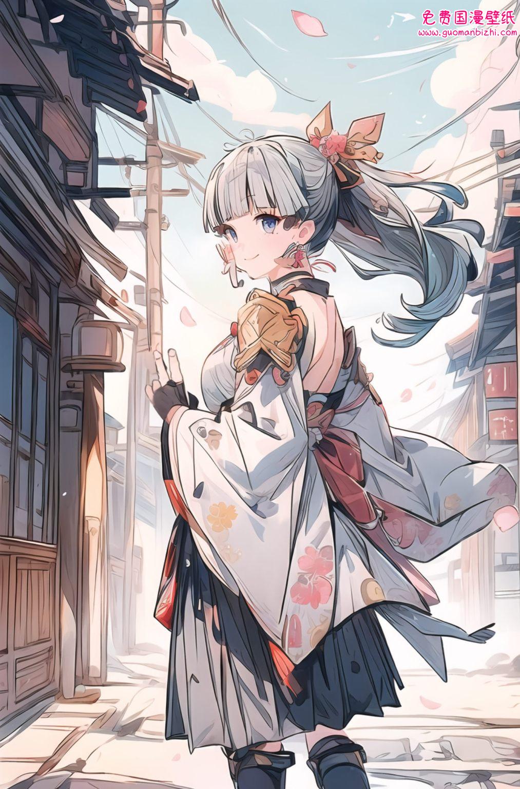 神里凌华原神壁纸PV：AI动漫人物壁纸，完美像素，iPhone墙纸精选