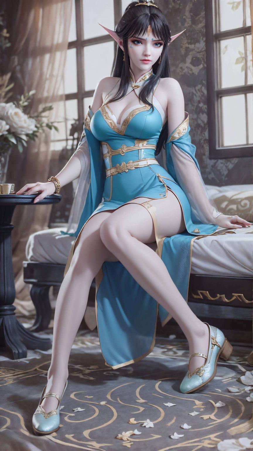 国漫壁纸集：凤清儿形象，AI素材免费壁纸，iPad专属Ins风分享