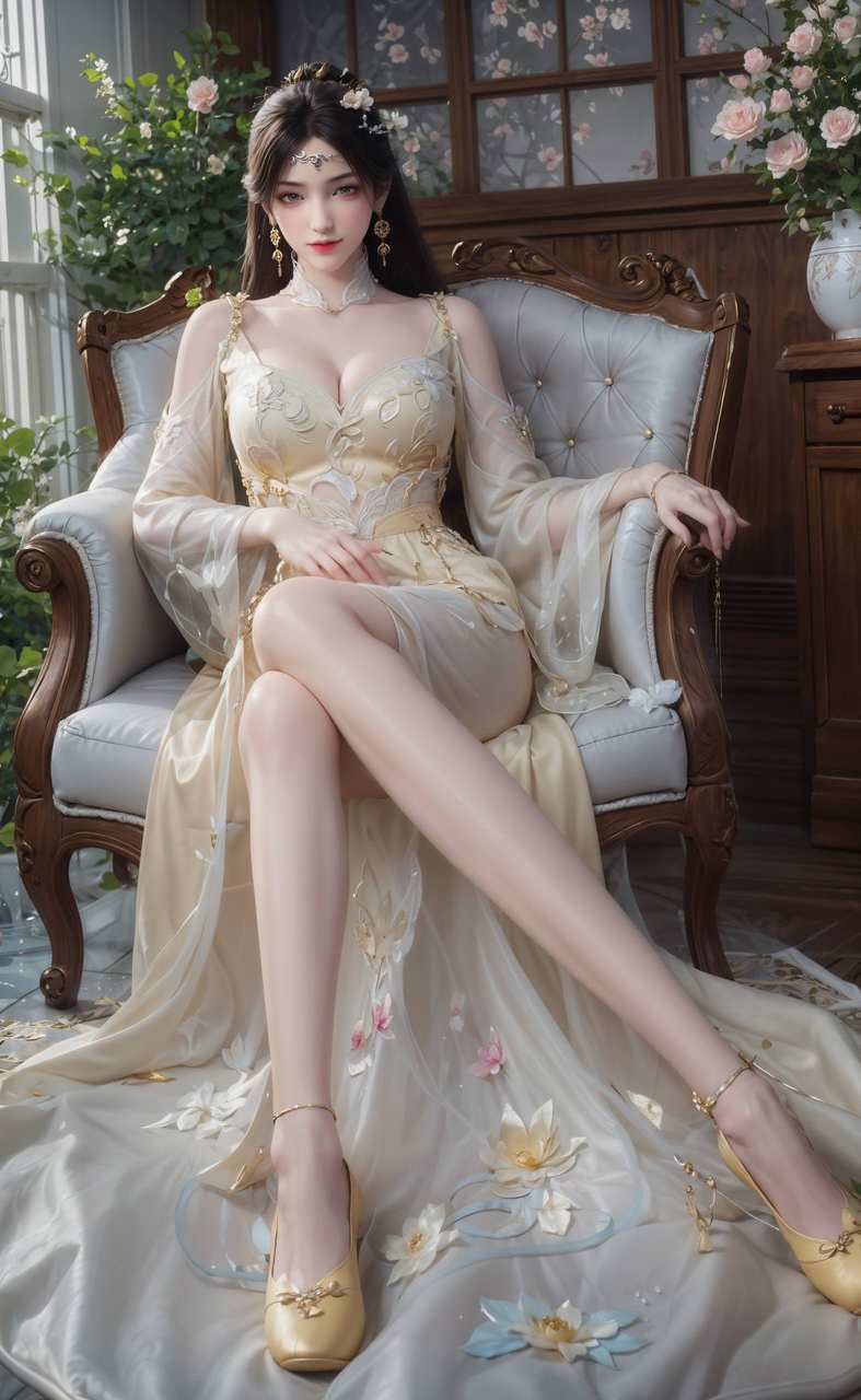 ai绘画素材:金瓶儿绘画素材分享