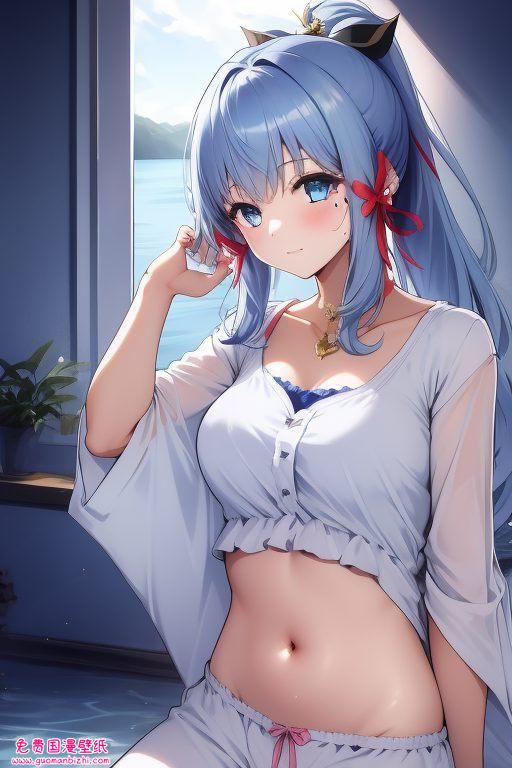 AI绘画盛宴：宵宫神里凌华游戏壁纸，iPad专属墙纸IP