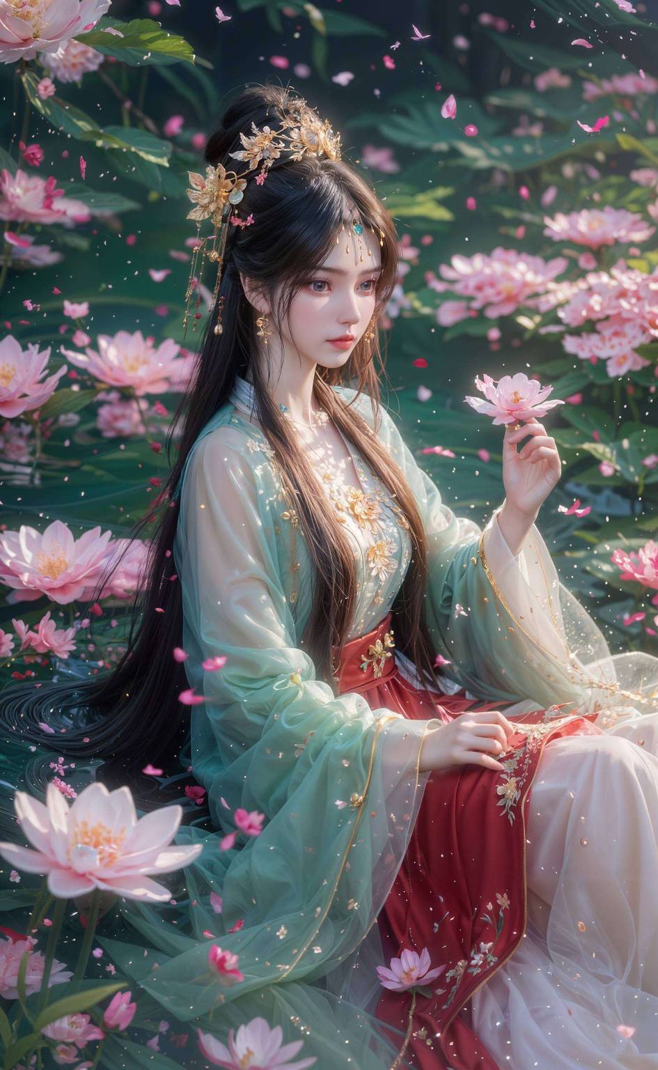 仙逆李慕婉壁纸4k原画：AI绘画参考素材，精细角色，Win10古香古色壁纸