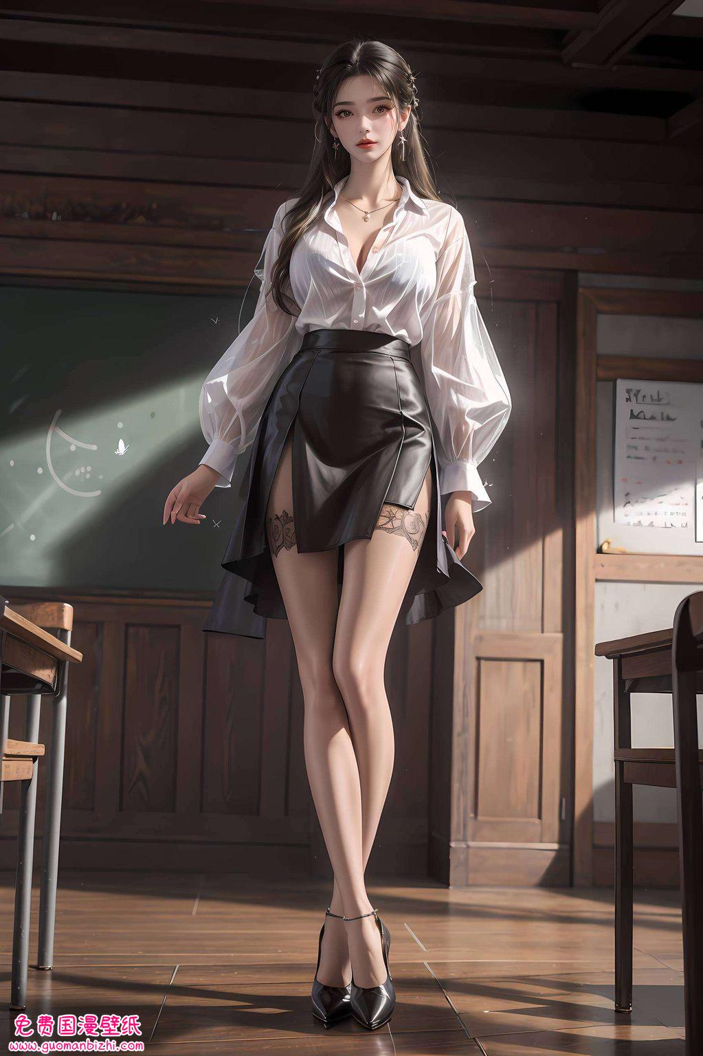 AI角色AIGC游戏仙境，李慕婉动漫壁纸，安卓桌面仙逆之美。