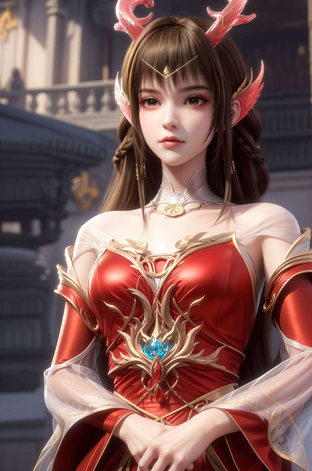 云幽落汉服，AI绘画壁纸，高清壁纸护眼，iPhone-ins风壁纸集