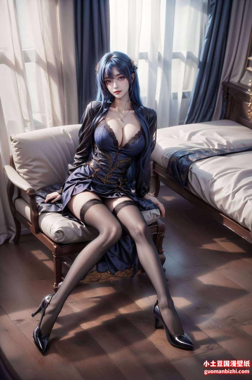 圣采儿建模壁纸：动漫与苹果背景的完美结合