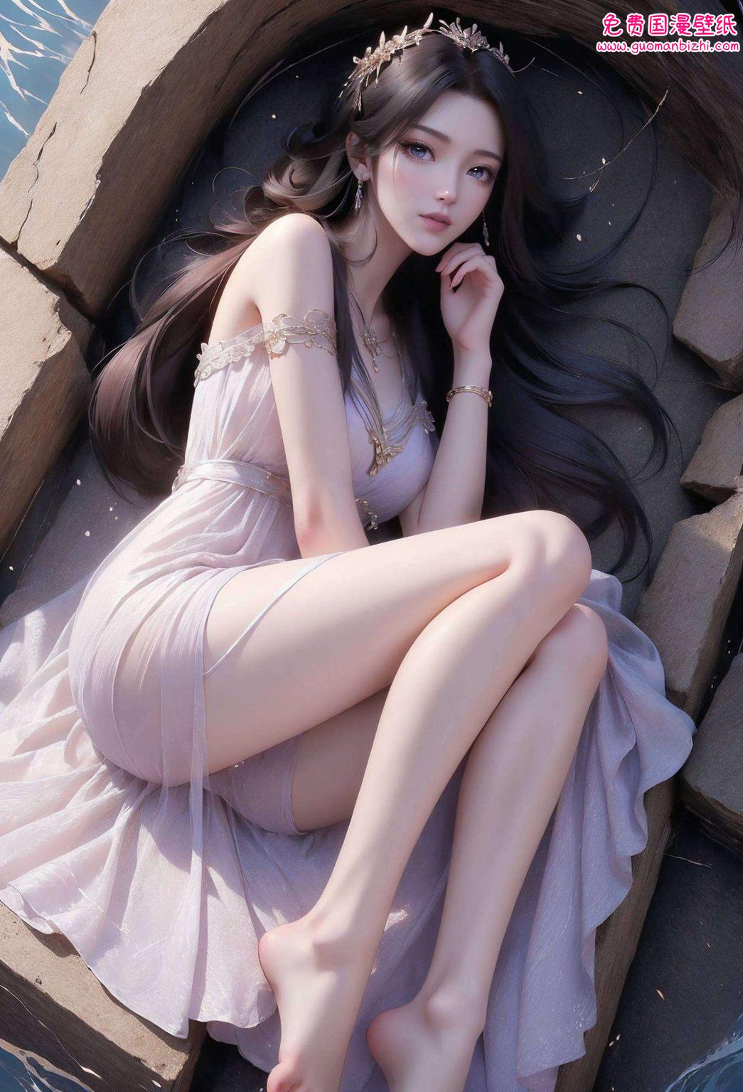 紫灵国漫二次元：超高清精细角色苹果唯美手机壁纸集锦