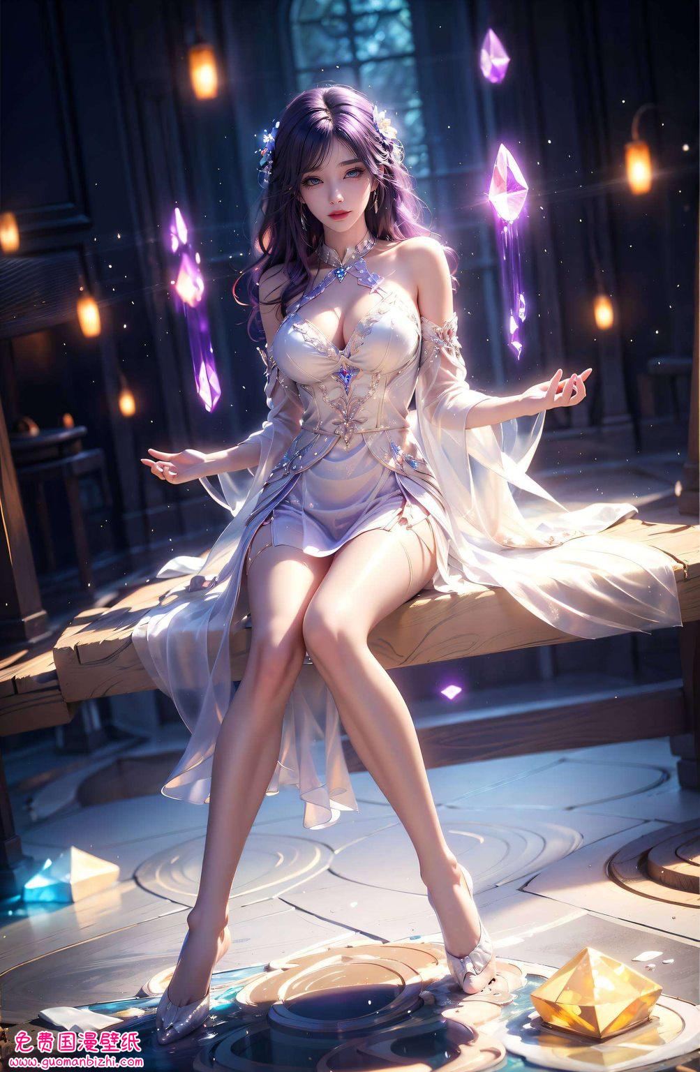 清漪云曦火灵儿：AI图片壁纸，护眼之选，苹果锁屏艺术。