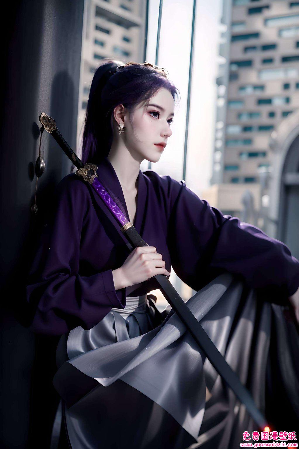 AI壁纸AIGC精细描绘，师兄啊师兄云霄锁屏，平板展现最美壁纸风采。