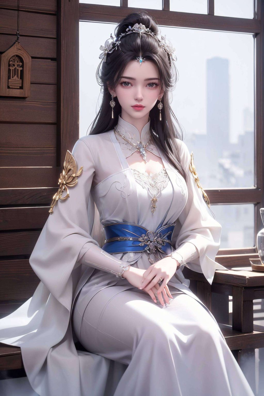 李慕婉高清壁纸集：AI参考AIGC，护眼之选，iPhone古香古色直接保存