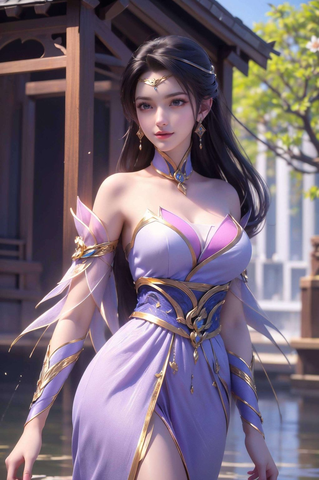 仙武传楚灵玉后期高清图片，AI角色免费壁纸包，IPAD桌面图片精选集。