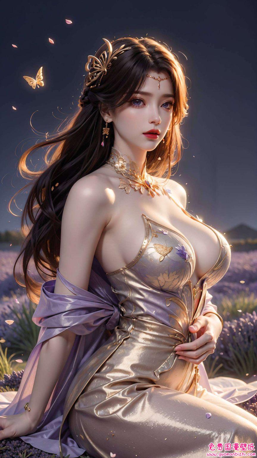 AI绘画古风云曦壁纸下载，高清电脑专用，免费畅享暗黑系之美。