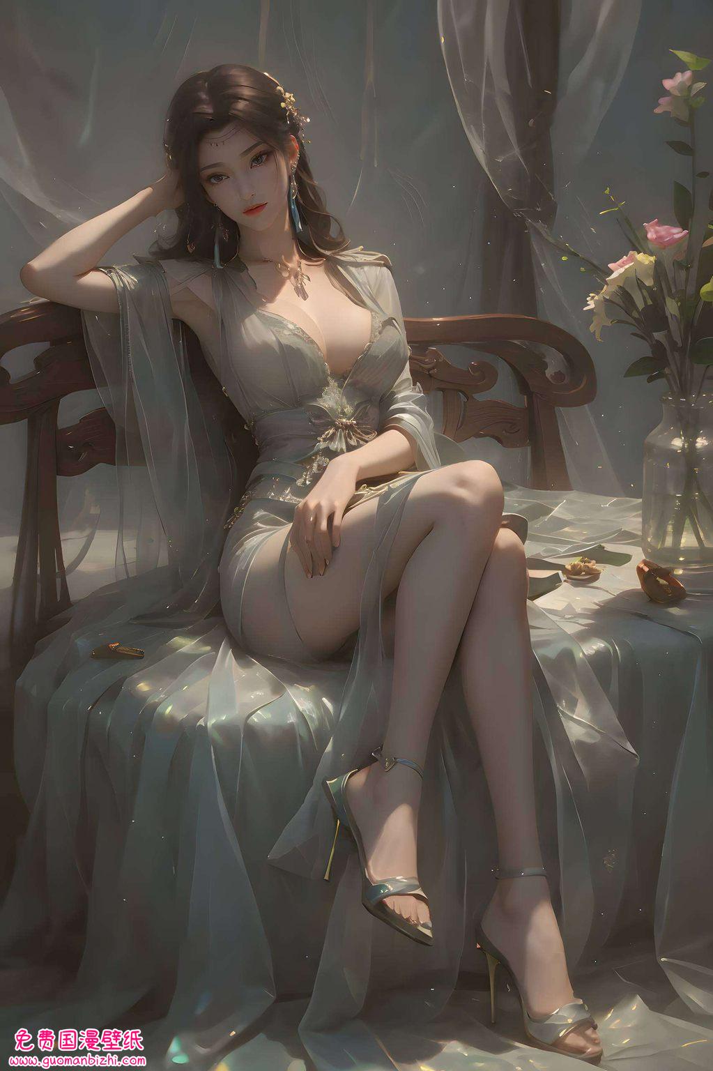 二次元壁纸集：AI图片参考，苹果粉色云韵众生高清下载