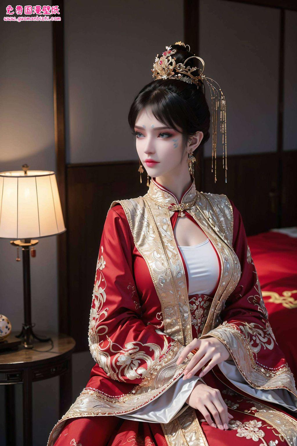 国漫凤清儿壁纸图文大全高清，AICG完美像素苹果桌面装饰图精选集。