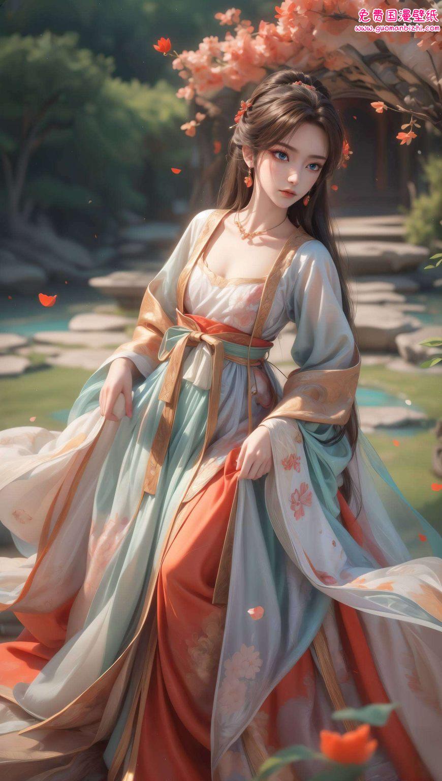 元龙蔷薇双人壁纸：AI绘画免费分享，Win10专属壁纸集锦