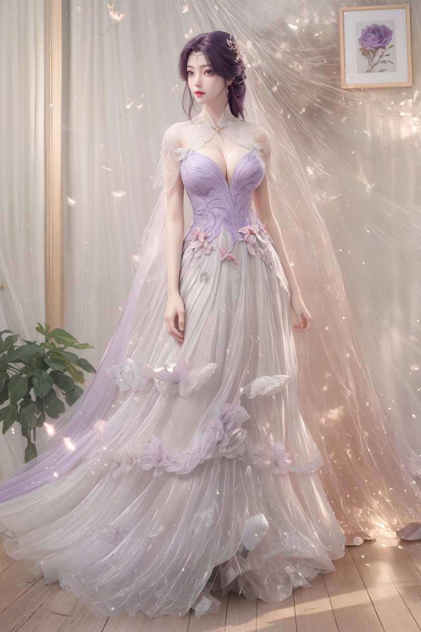 ai屏幕壁纸:完美世界云曦，壁纸控必备