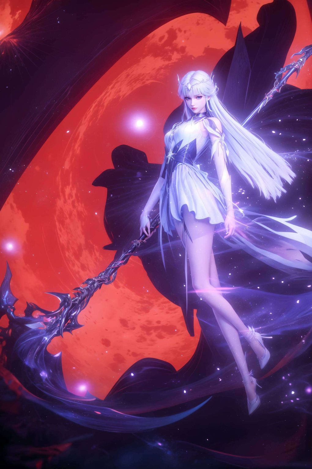 圣采儿4K实况，AI图片二次元壁纸，手机桌面背景精选集