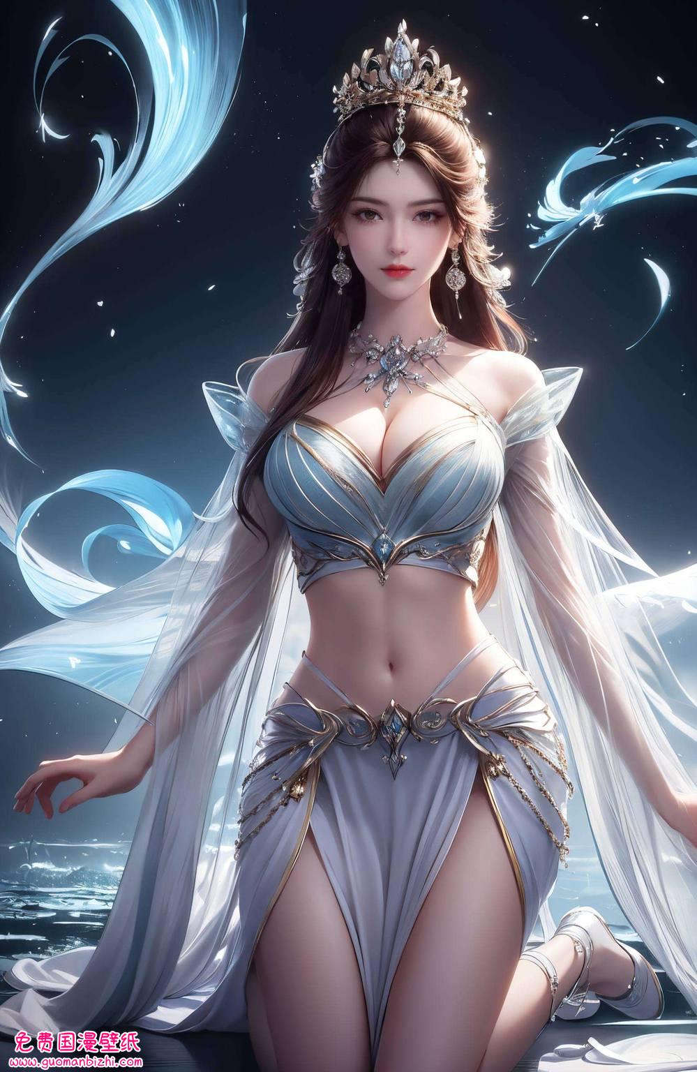 冰叶倾仙AI绘画壁纸：免费下载安卓宽屏，打造个性化壁纸盛宴