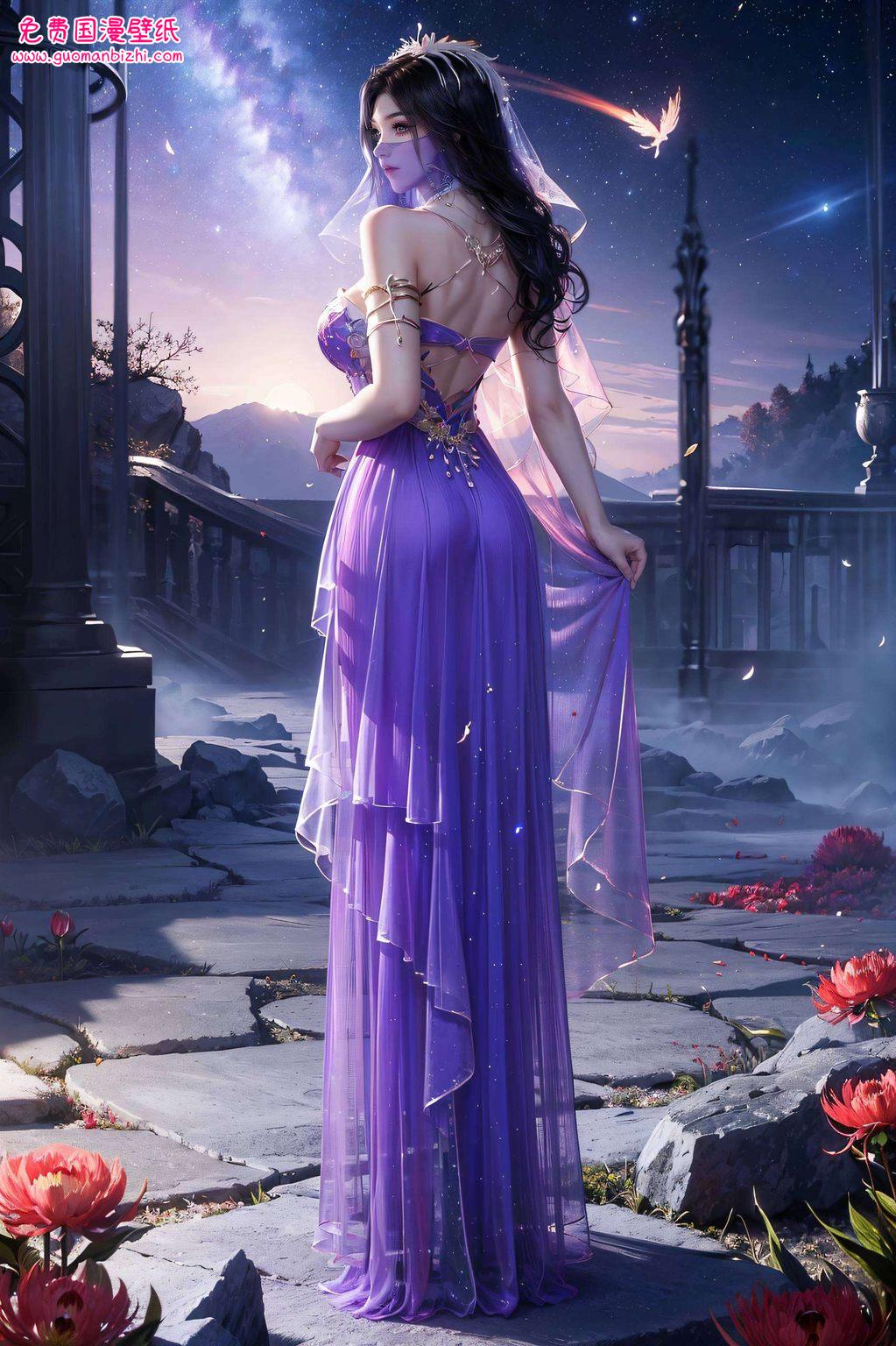 紫灵高清电脑——AI壁纸精细角色，ipad炫彩壁纸集锦