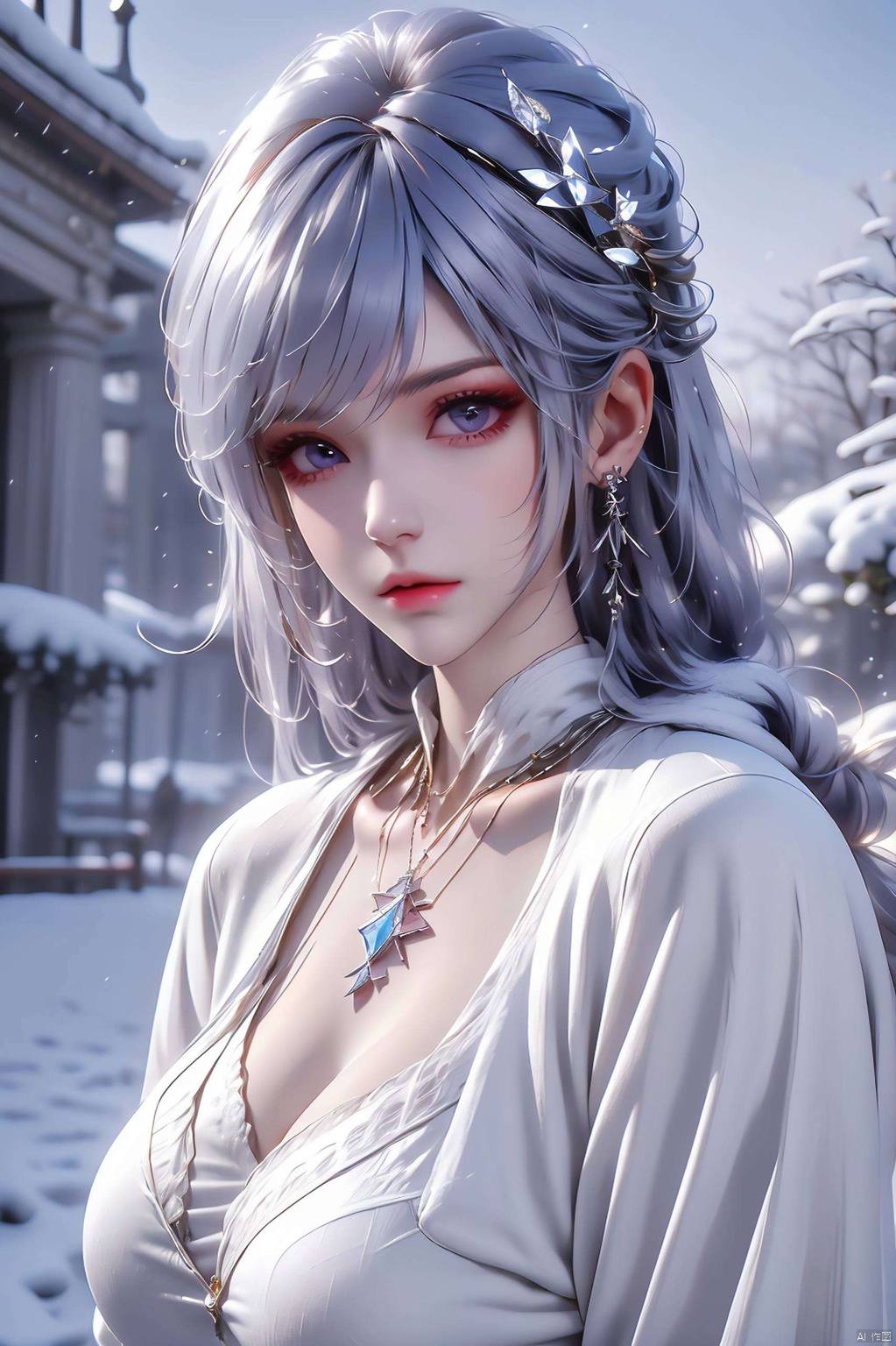 AI图片模型精细渲染，圣采儿壁纸37集角色PC锁屏高清壁纸集