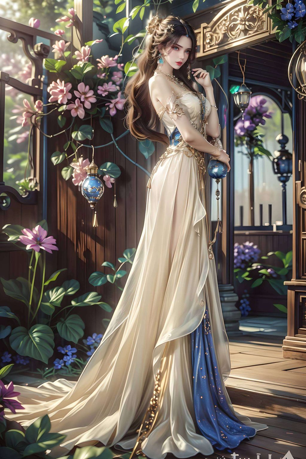 仙逆李慕婉：AI壁纸素材，二次元壁纸，平板1920×1080高清全屏壁纸集