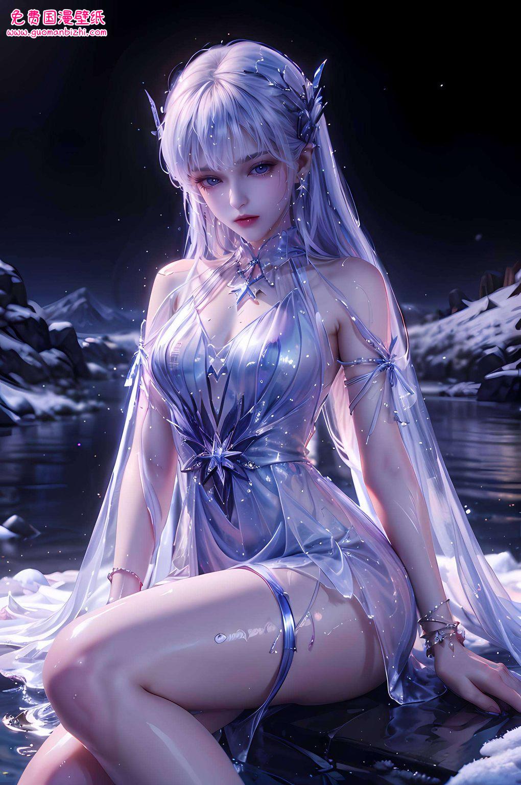 圣采儿浴衣高清壁纸：AI动漫人物AIGC二次元壁纸，手机1920×1080完美适配