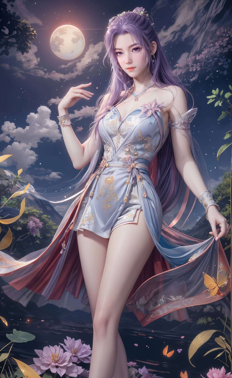 师兄啊师兄云霄换装——AI绘画生成作品壁纸，护眼平板宽屏壁纸集锦