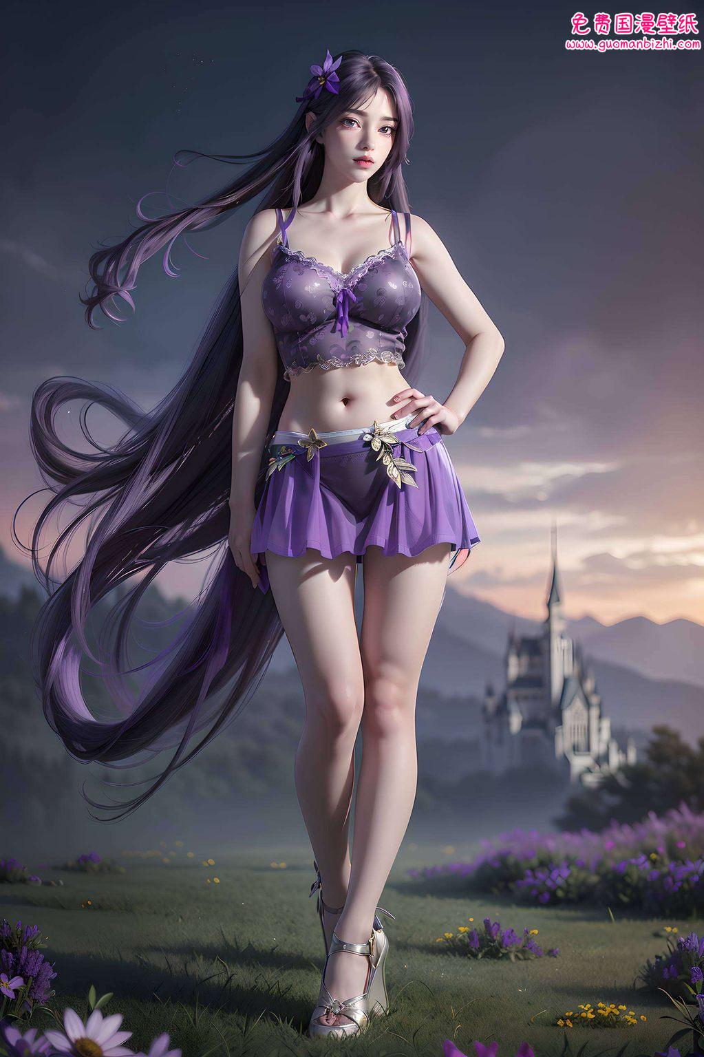 AI素材AIGC游戏壁纸集—Ipad古风漫画云曦壁纸正脸高清精选