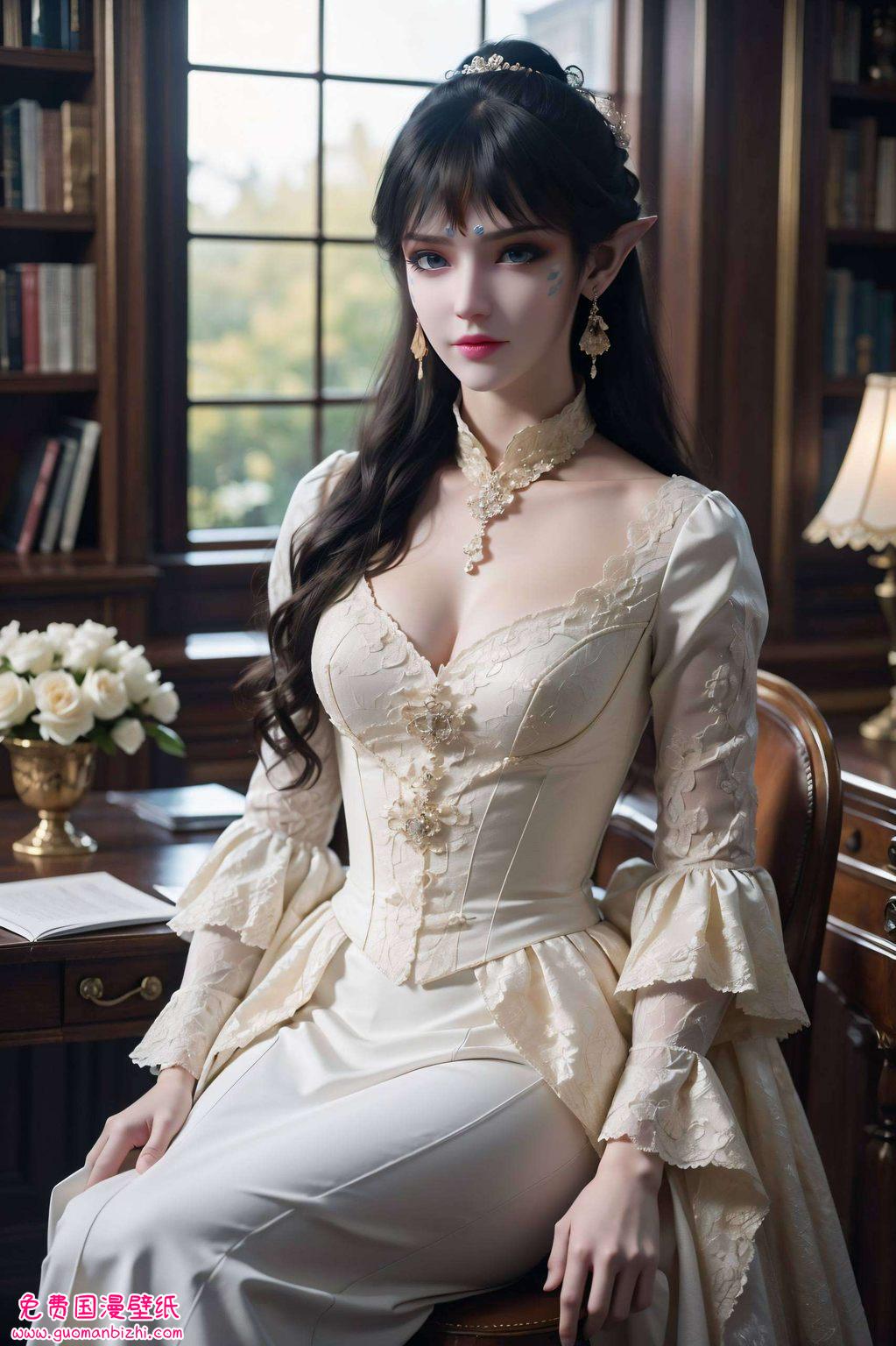 AI壁纸集：凤清儿横版动漫艺术壁纸，iPhone专属视觉盛宴