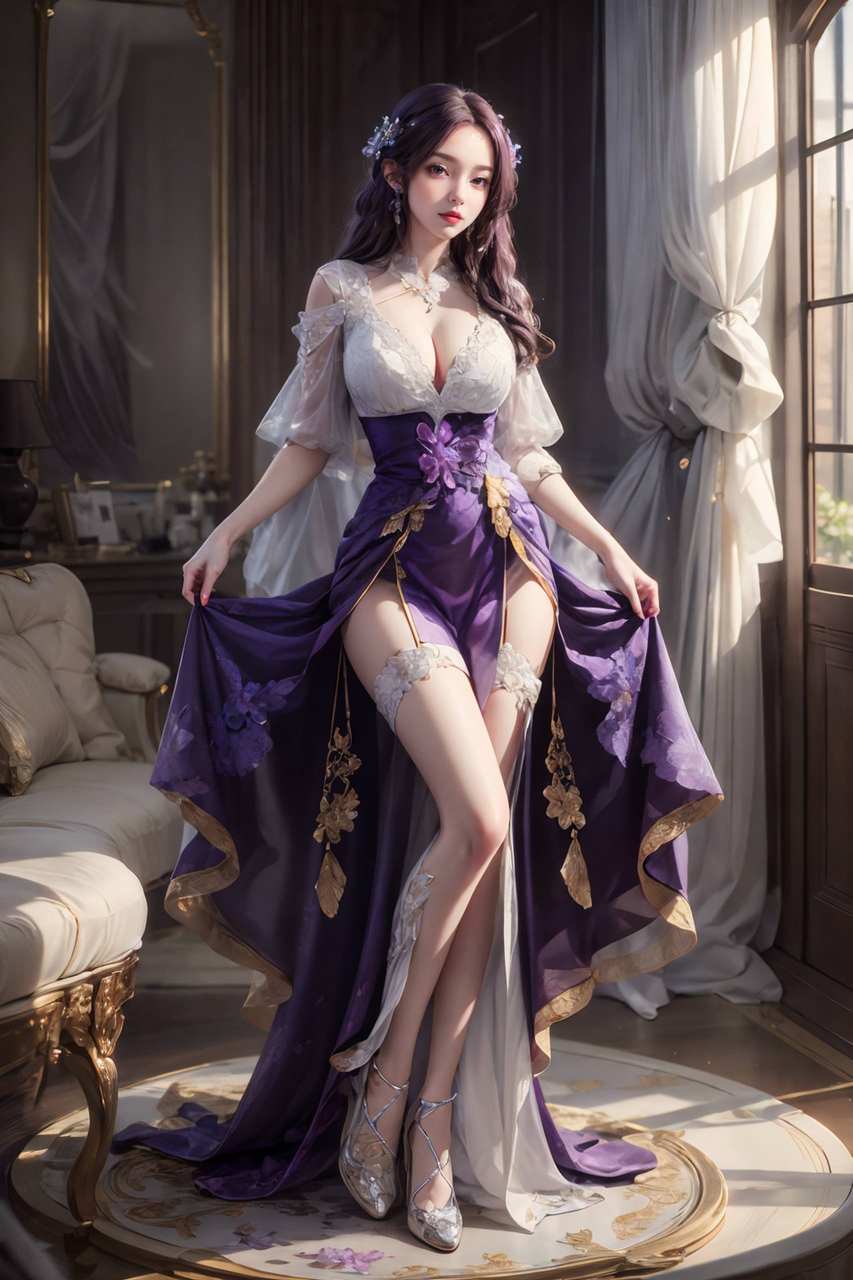 ai手机壁纸:完美世界云曦，壁纸风格：云曦