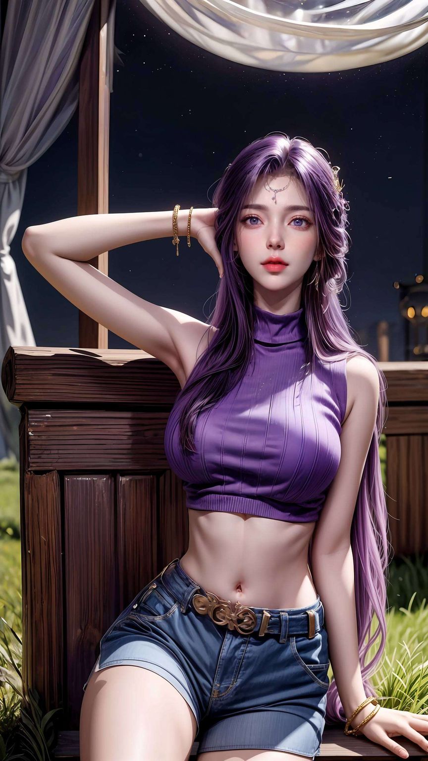 云曦侧脸4k超清壁纸——AI参考壁纸，精细角色手机桌面主题