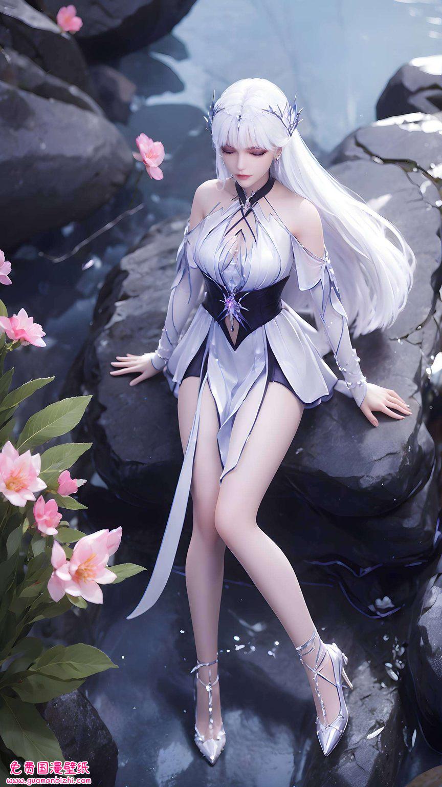 圣采儿AI创作极简壁纸，PC宽屏高清网红图片集