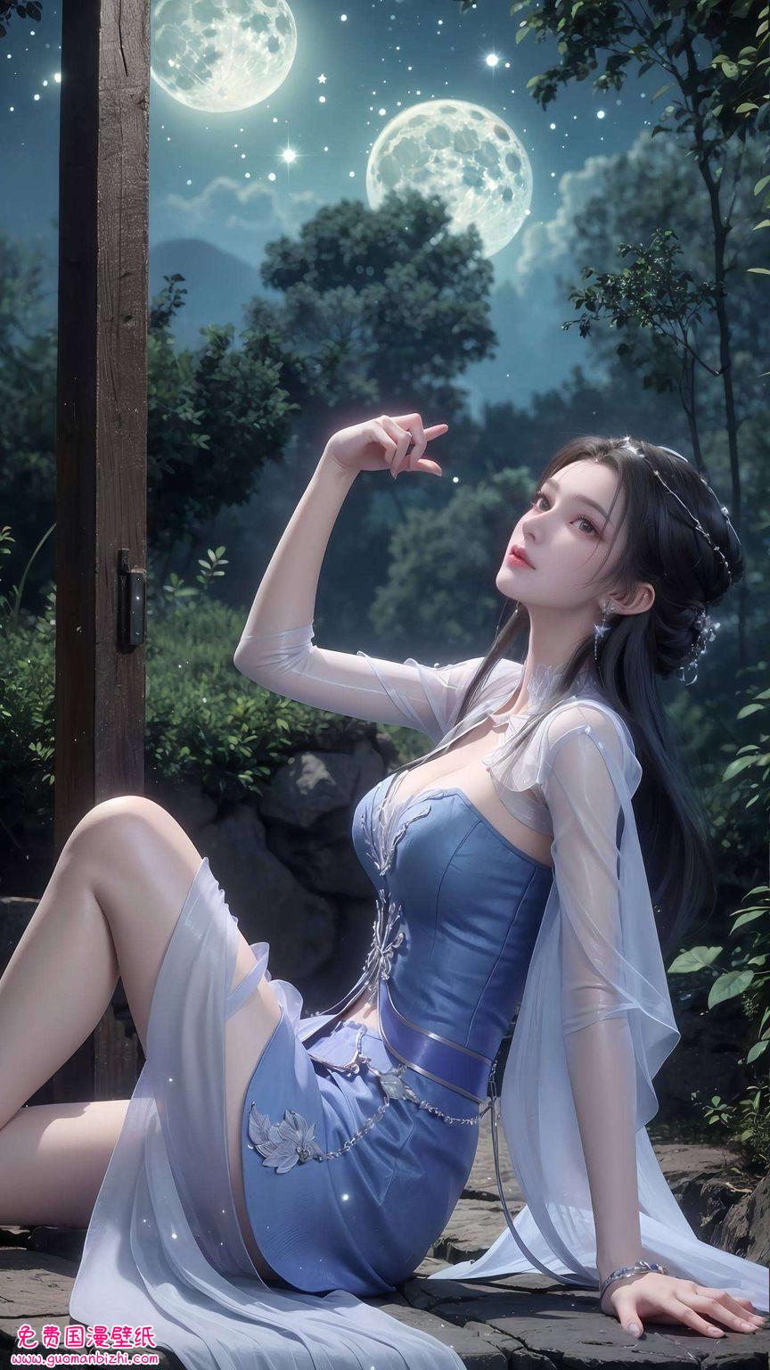 AIGC素材精选，李慕婉高清壁纸横屏，安卓艺术护眼壁纸集锦