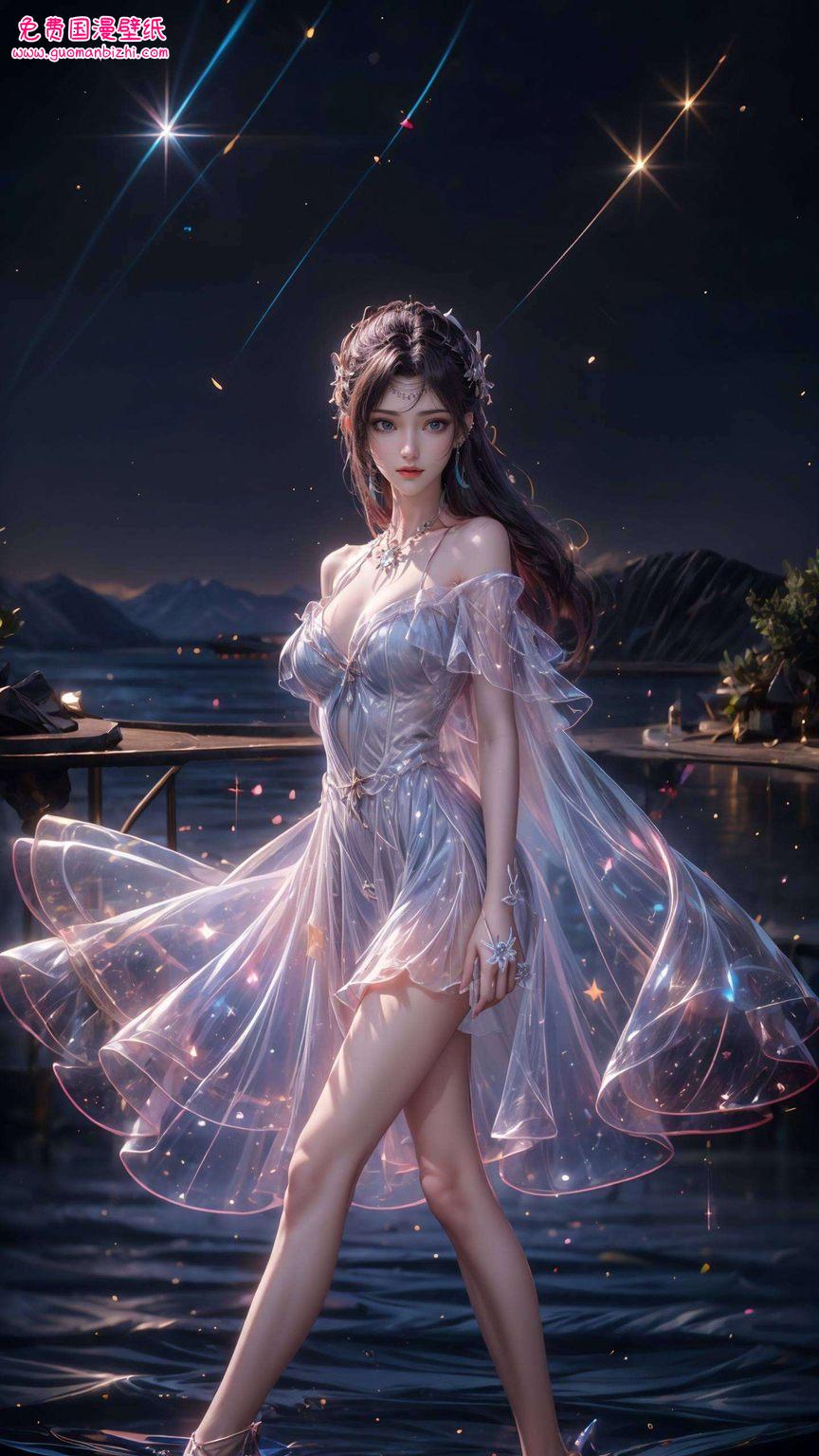 云韵壁纸红衣图文并茂——AI壁纸免费包，Win10漫画壁纸盛宴