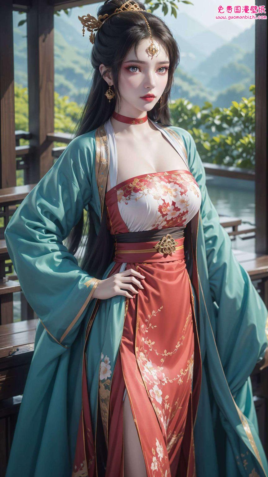 仙逆墨云国漫美女壁纸集—AI创造极简壁纸，平板1920×1080高清竖屏精选