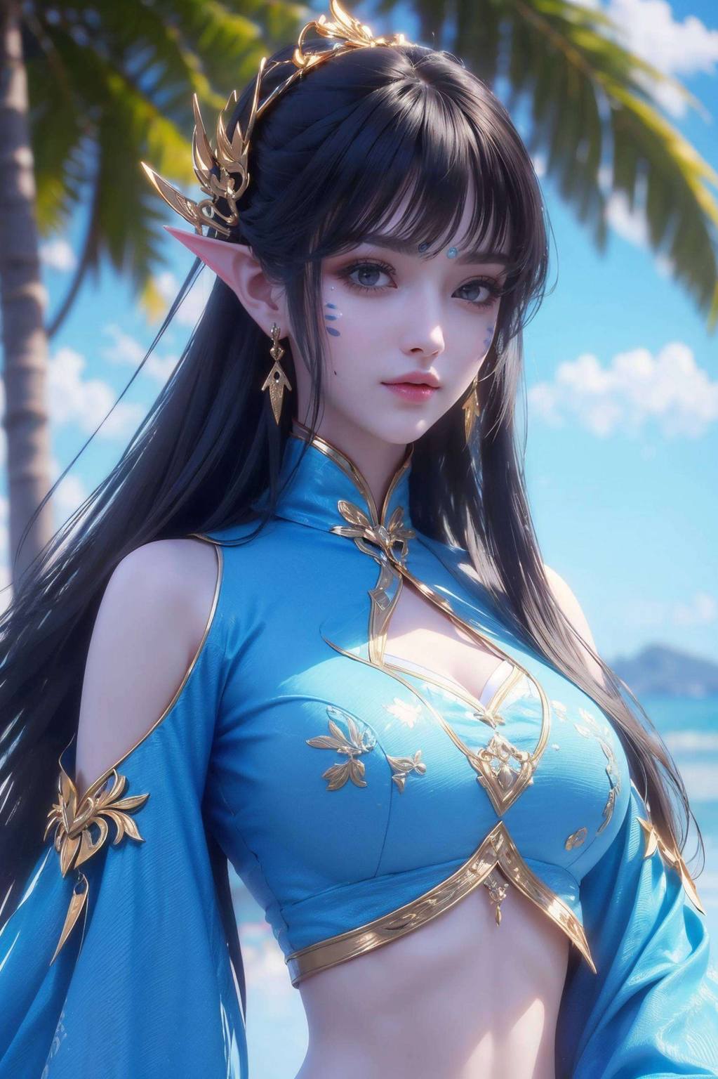 紫色精细角色平板桌面图片：探究凤清儿壁纸在哪一集