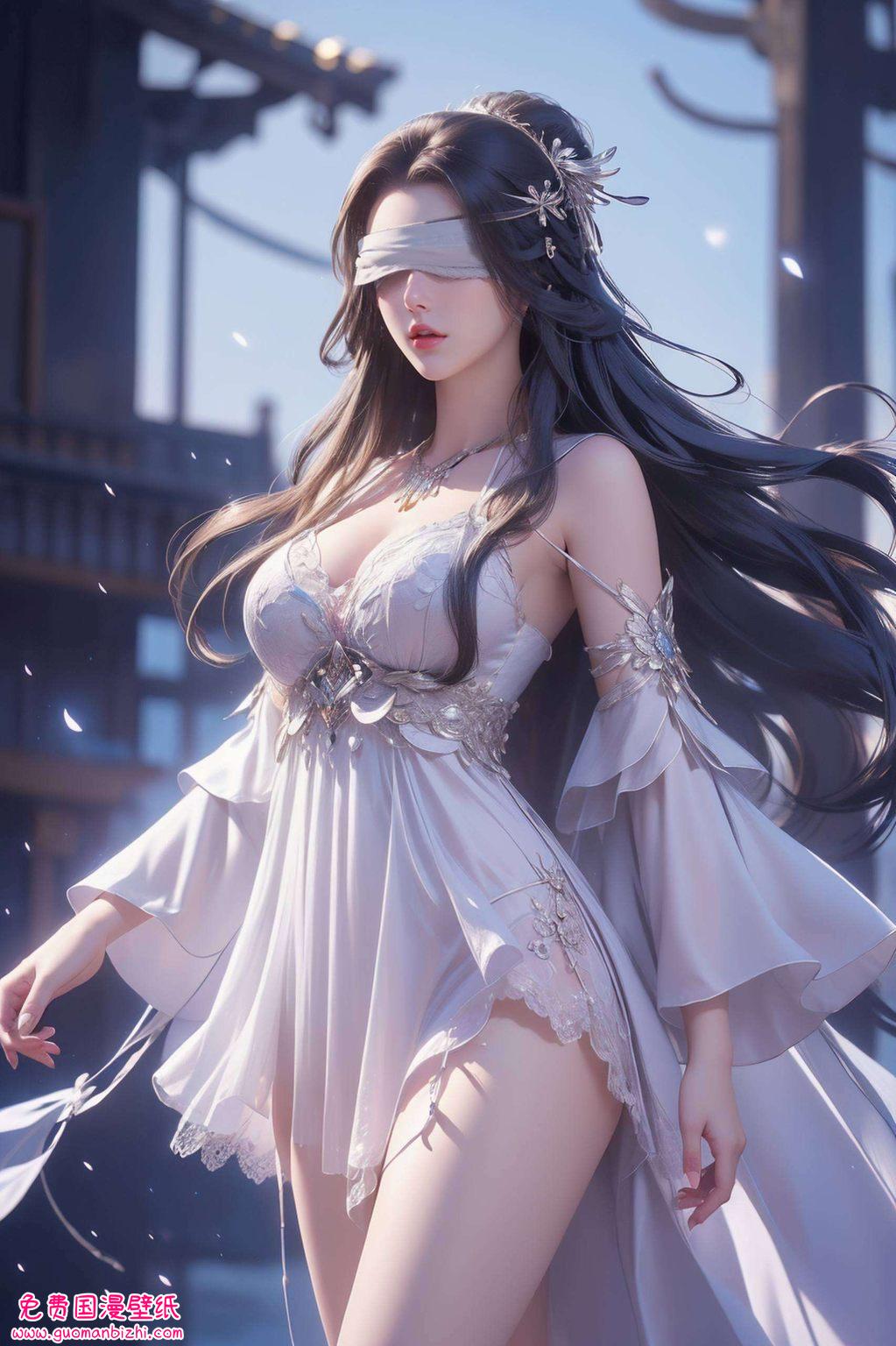 仙逆兰若：AI生成素材壁纸，护眼手机桌面之选