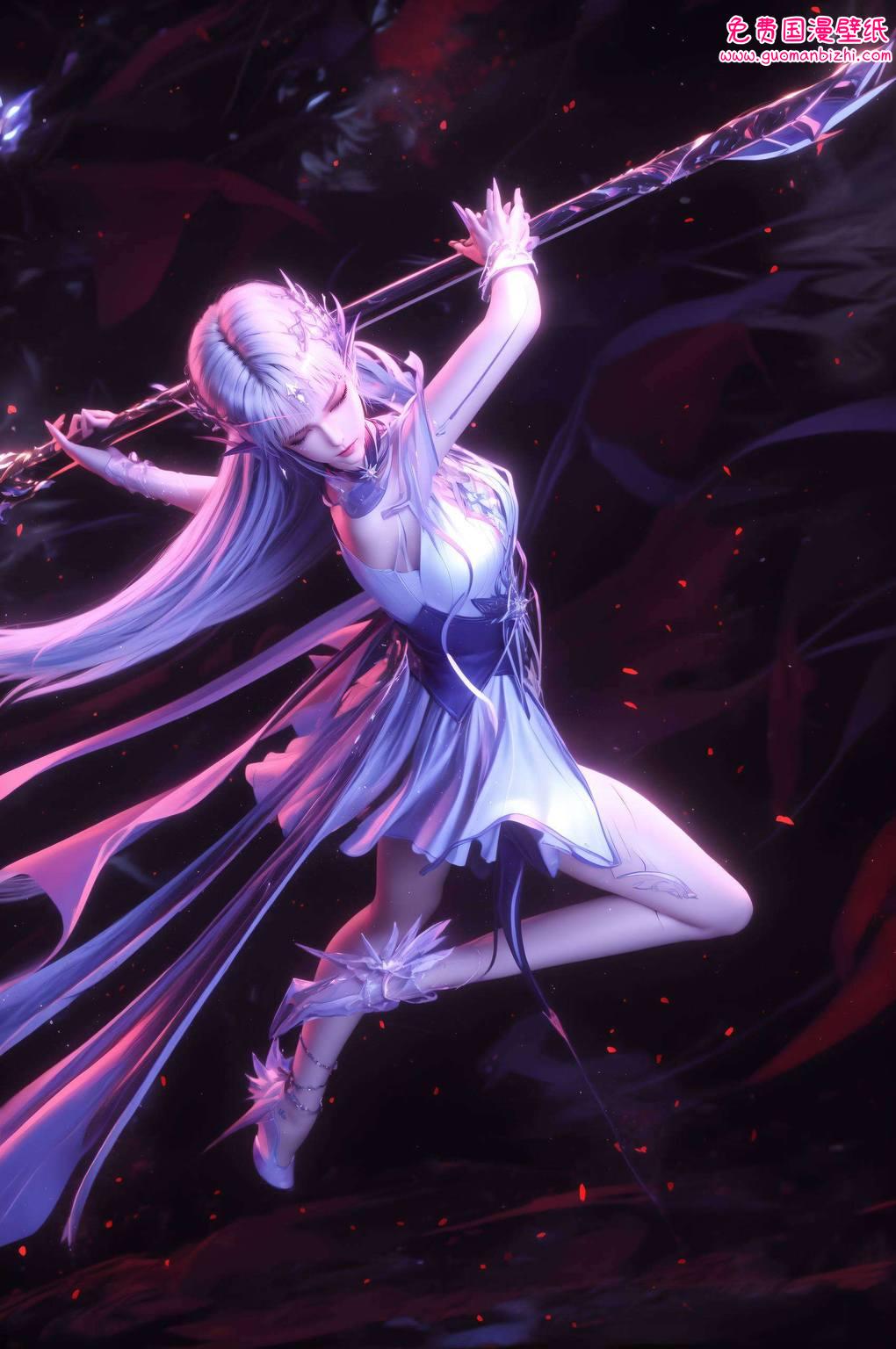 绿色动漫壁纸集——圣采儿分身苹果动画壁纸精选