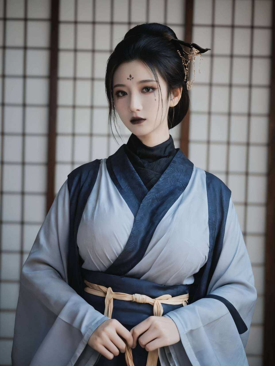 手机壁纸：黑神话悟空四妹的完美像素古风特写