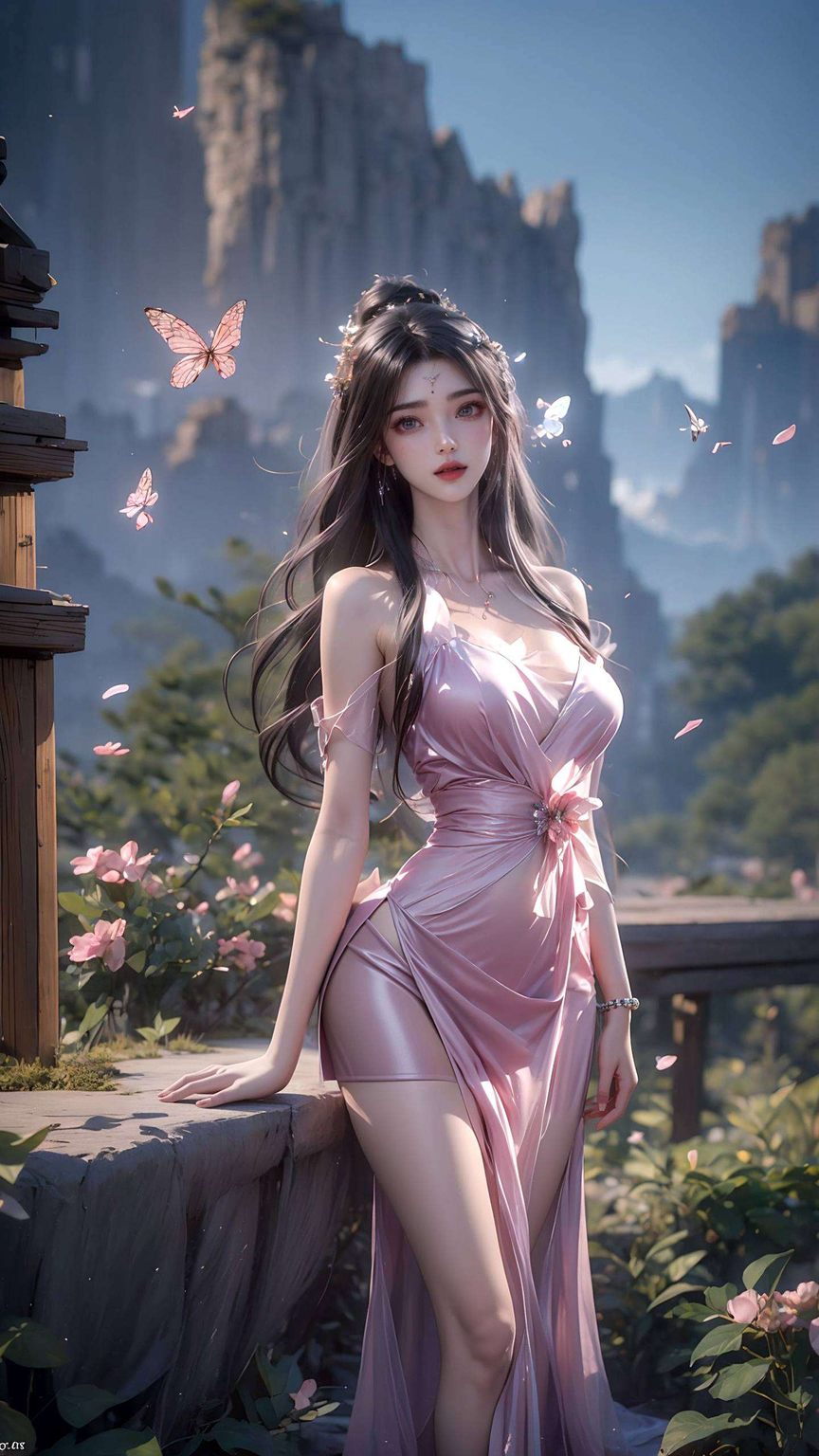 李慕婉重生：AI素材精细打造，平板动画壁纸角色重生动态