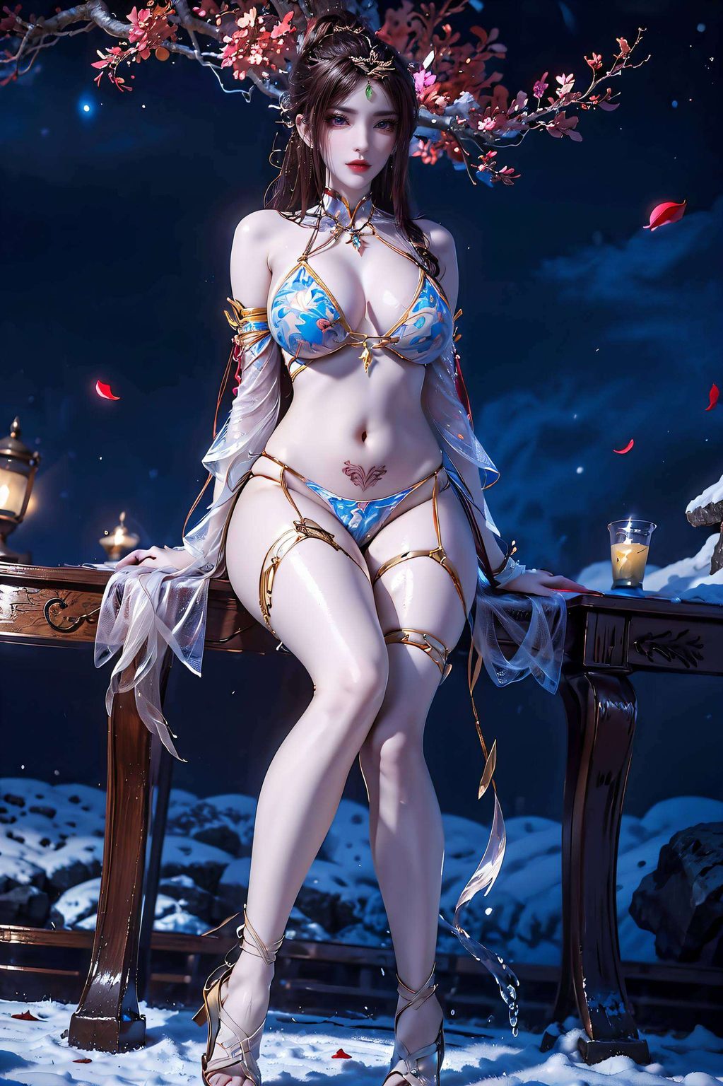 AI创造壁纸集：超清4K红凰壁纸，护眼苹果潮图壁纸精选