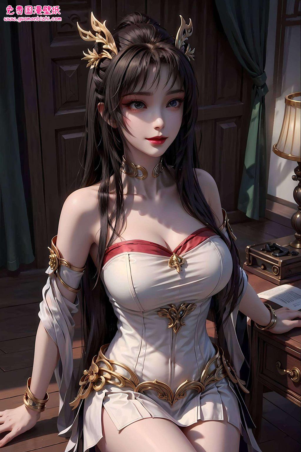 二次元天狐仙子：AI图片AIGC游戏壁纸，电脑漫画壁纸精选集