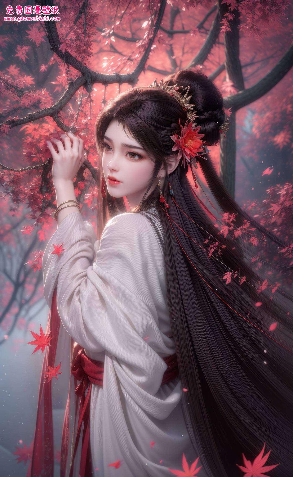 火灵儿柳神AI角色壁纸，免费下载苹果动画盛宴