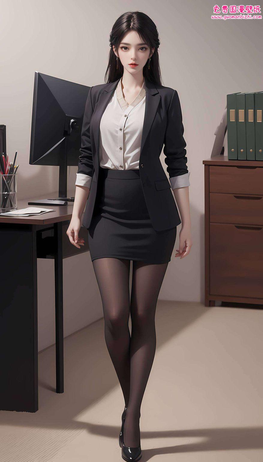 AI壁纸AIGC免费壁纸秀：苹果ins风国漫女神火灵儿手机专属