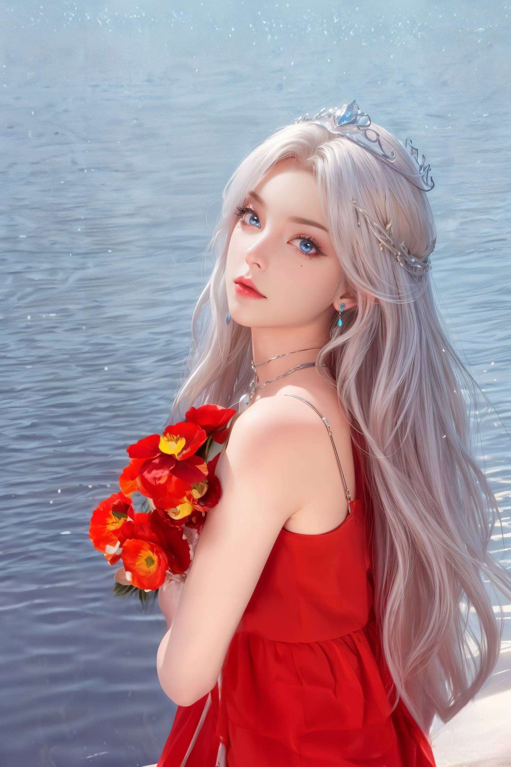 AI图片AIGC精细打造宁雨蝶角色cosplay，pc宽屏壁纸呈现完美风采