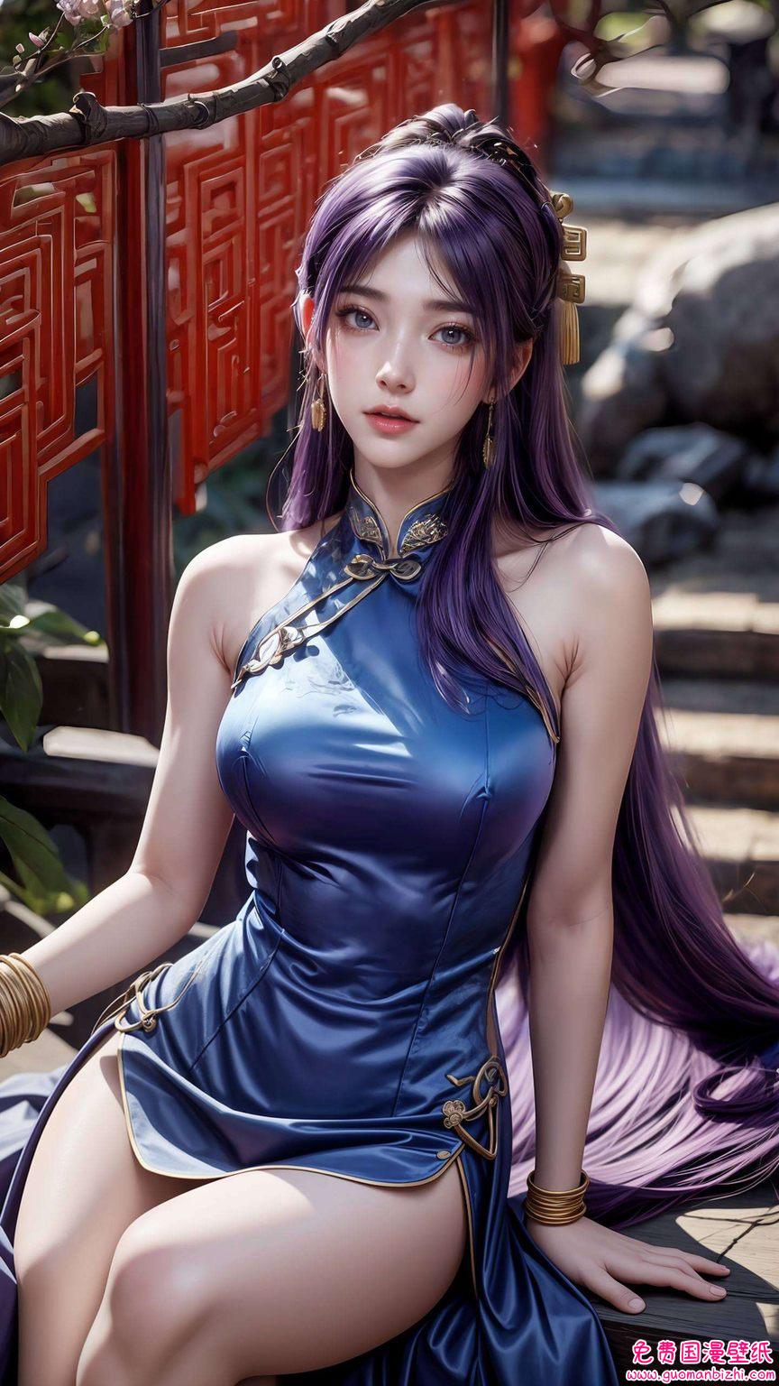 姬紫月：动漫壁纸艺术，Win10视觉升级，护眼之选