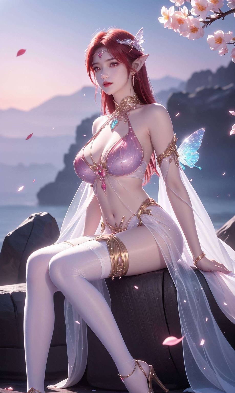 AI素材完美像素，妖夜高清壁纸海报，安卓锁屏新视觉震撼