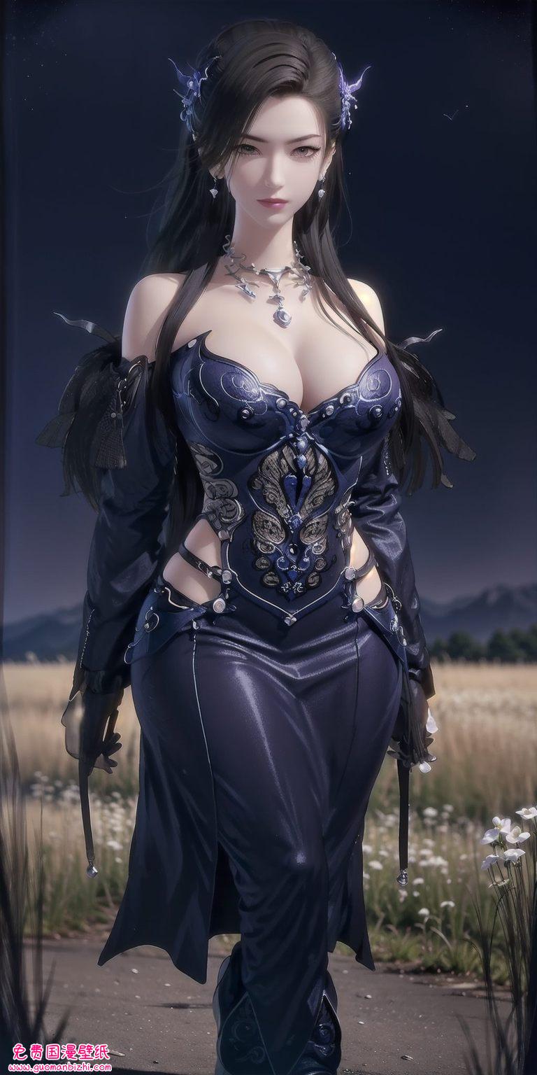 AI动漫人物二次元壁纸，苹果潮图壁纸集——潮女妖性感壁纸高清珍藏