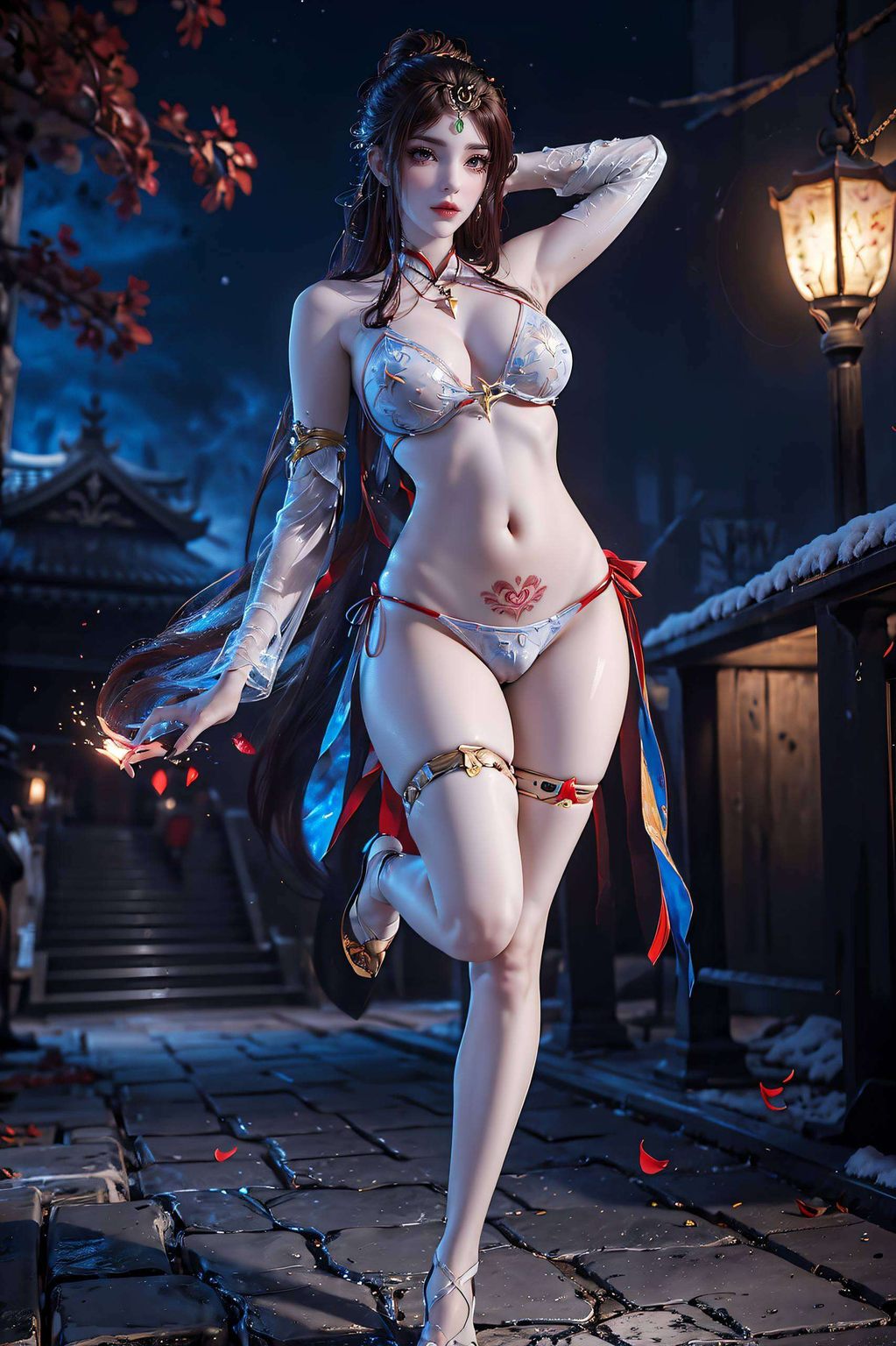 AI角色×极简风×iPad最美壁纸：红凰盛宴免费集