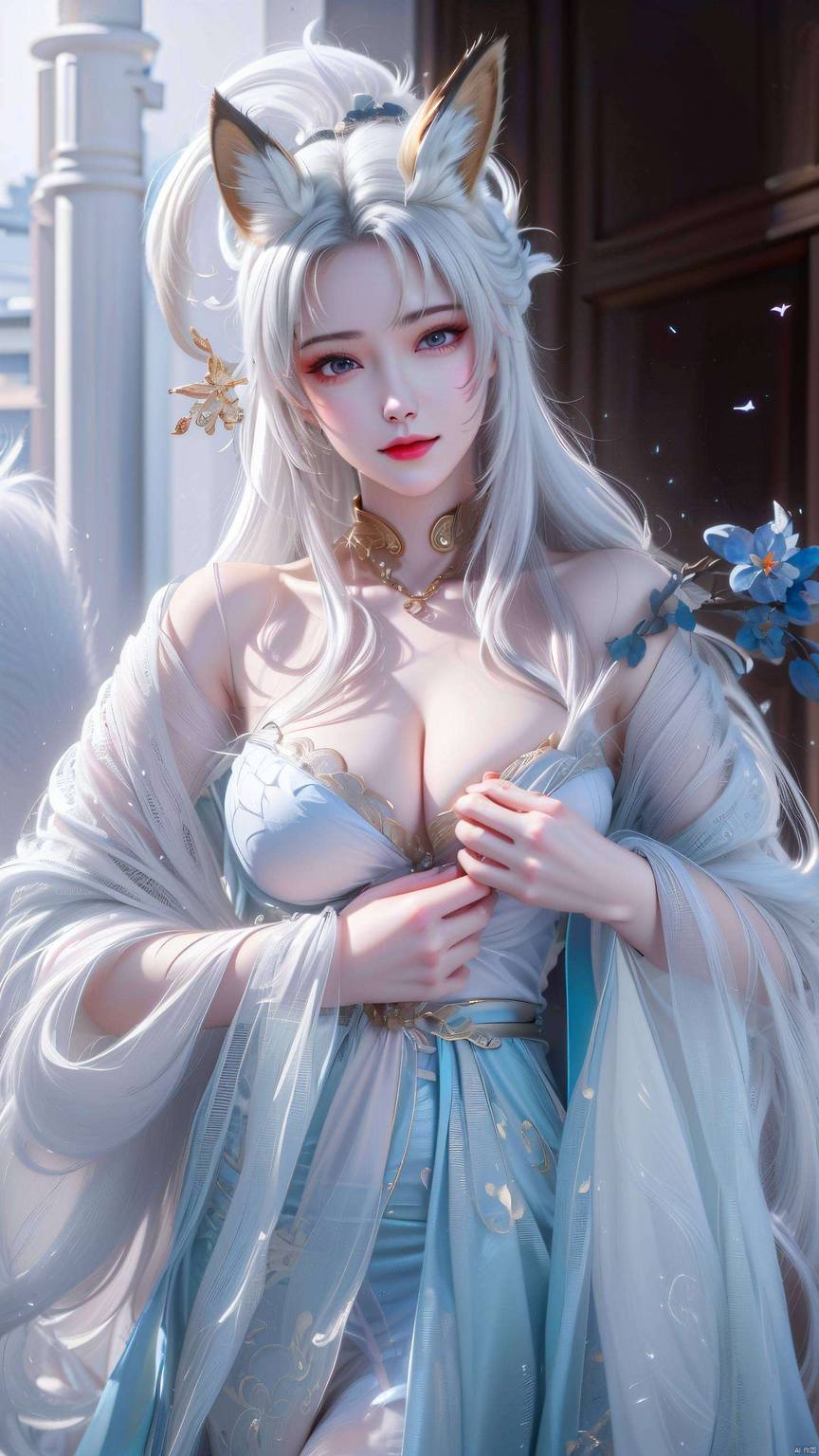 天狐仙子新建模壁纸下载——AI绘画参考作品，游戏壁纸PC端最美呈现