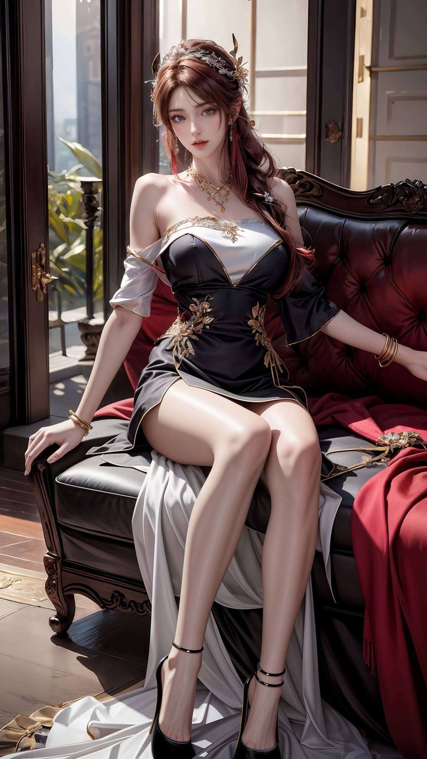 石昊火灵儿黑化高清壁纸：伤感免费壁纸分享，手机古香古色韵味。