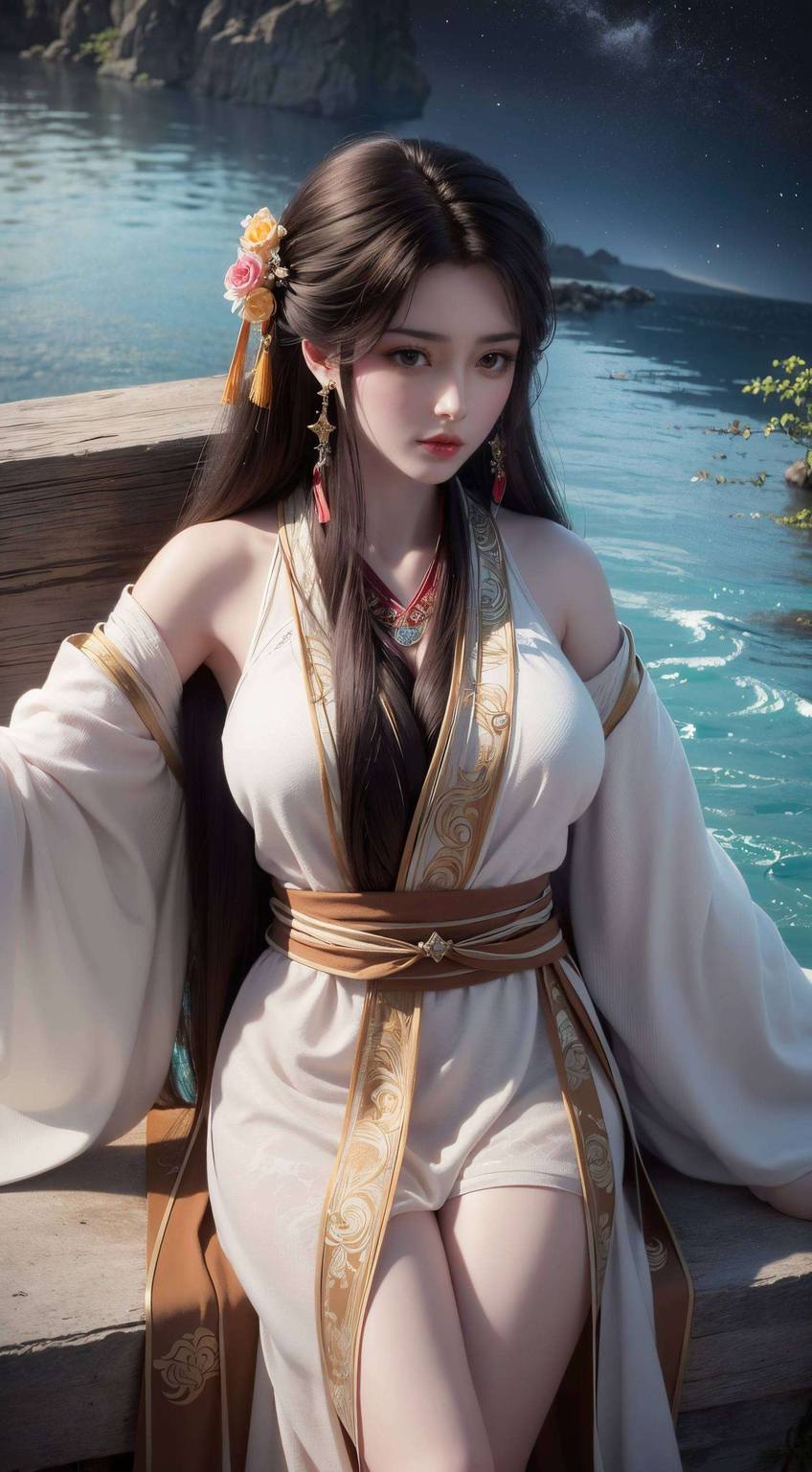 国漫女神火灵儿高清壁纸电脑——AI范例AIGC动漫壁纸，Ipad唯美手机壁纸集锦